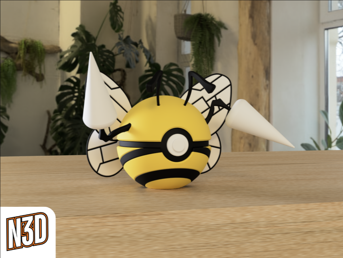 0015 Beedrill PokeBall Collectible