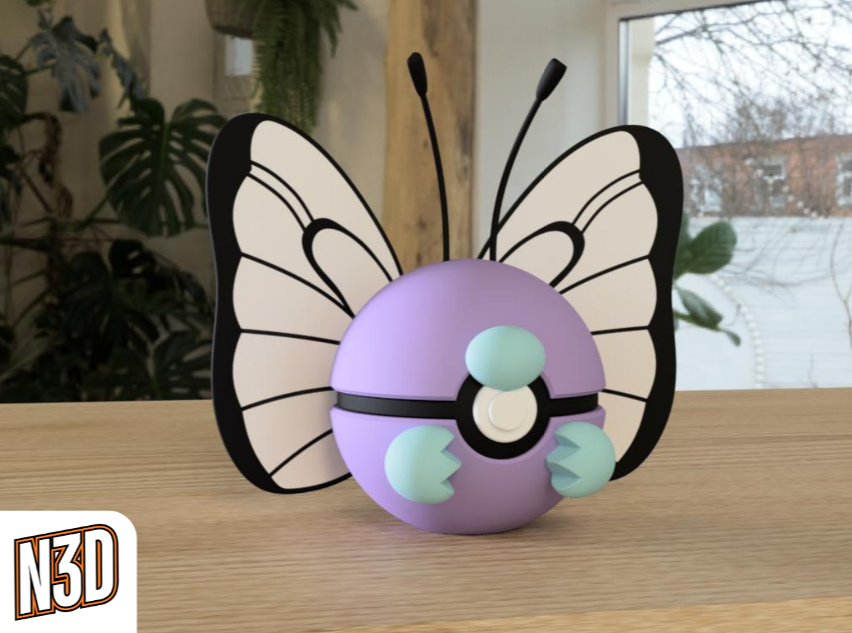 0012 Butterfree PokeBall Collectible