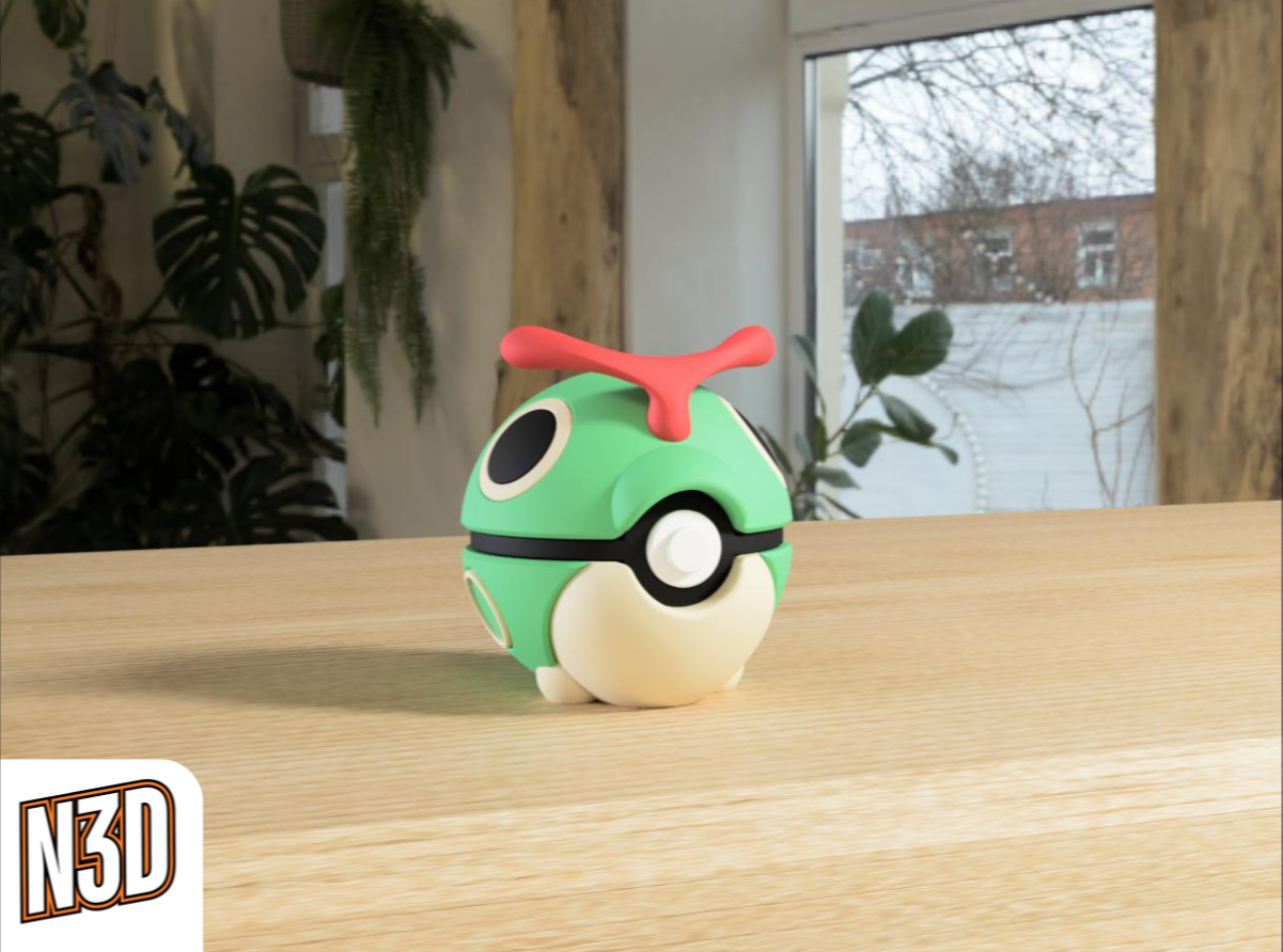 0010 Caterpie PokeBall Collectible