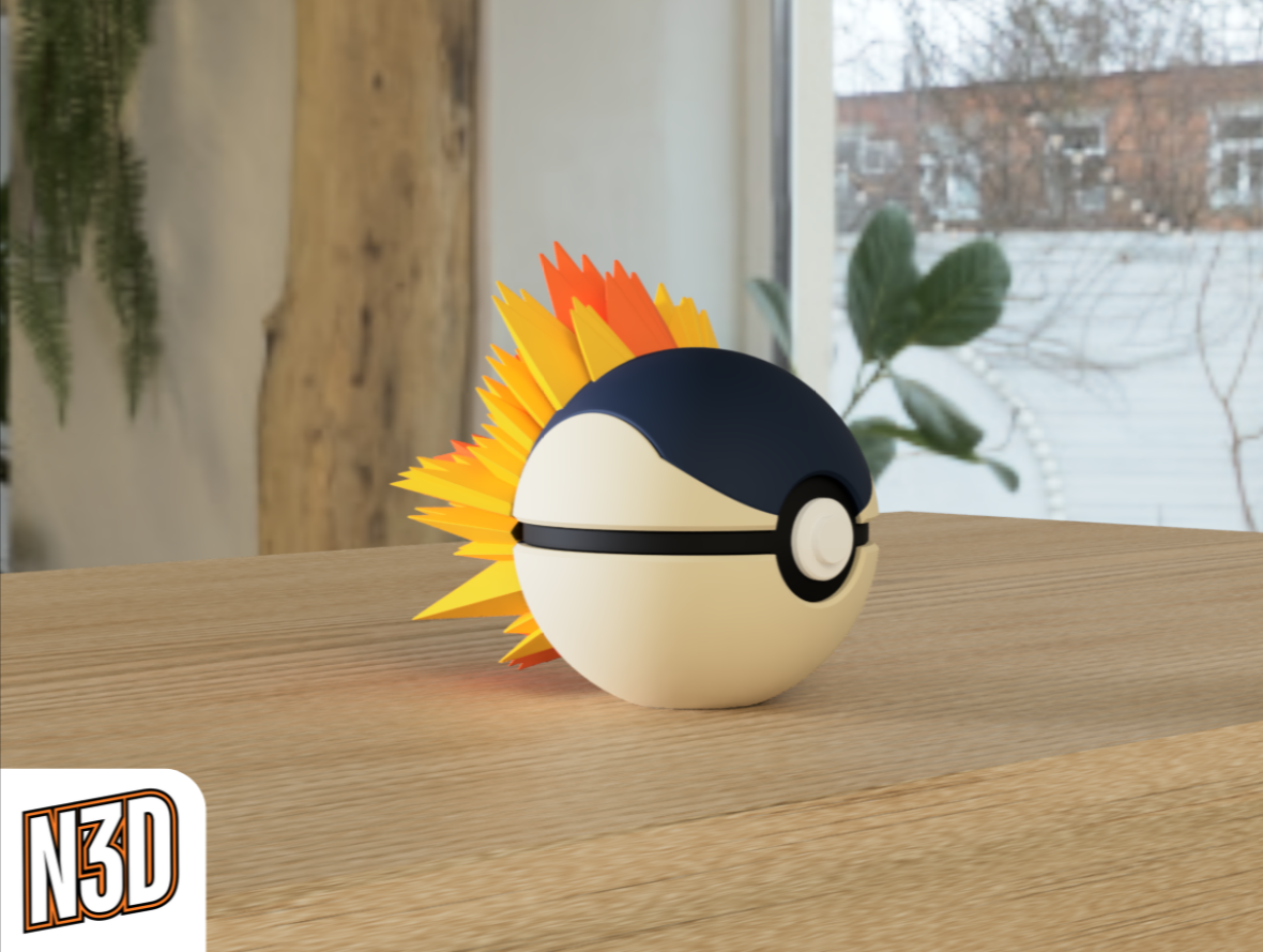 0155 Cyndaquil Pokeball Collectible
