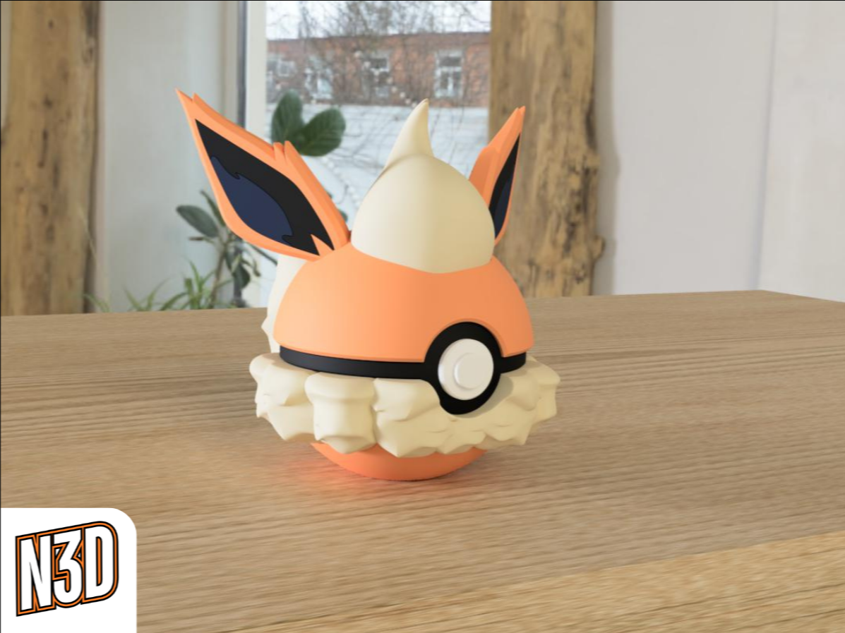 0136 Flareon Pokeball Collectible