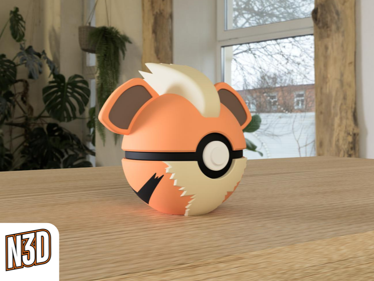 0058 Growlithe Pokeball Collectible
