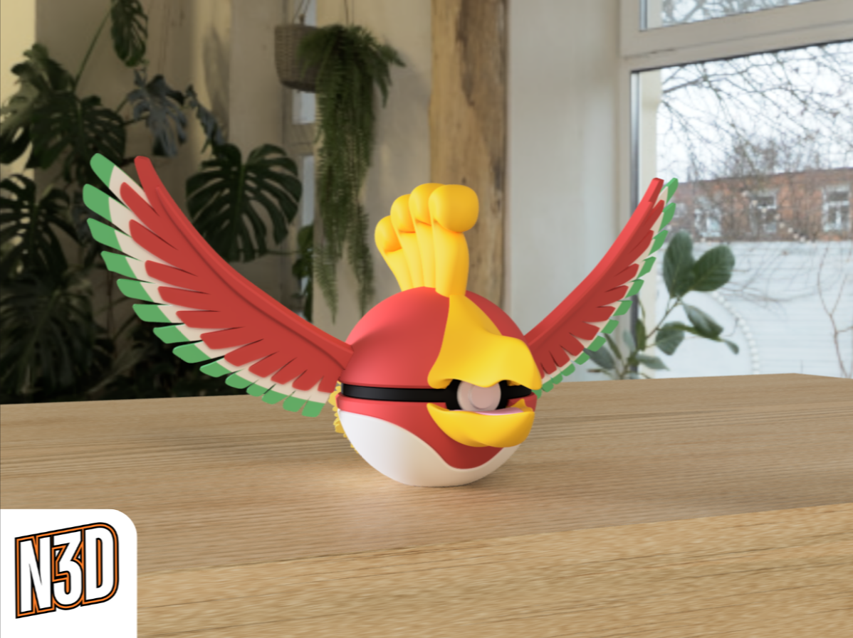 0250 Ho-Oh Pokeball Collectible