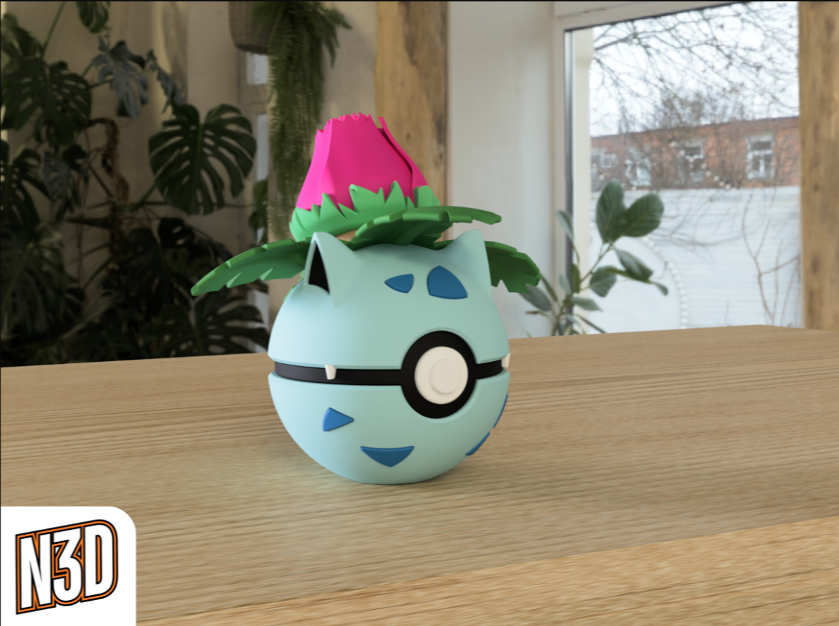 0002 Ivysaur PokeBall Collectible