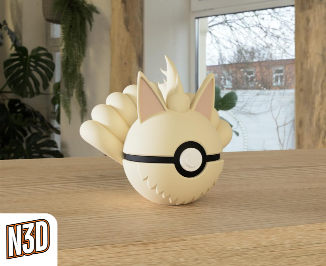 0038 Ninetales PokeBall Collectible