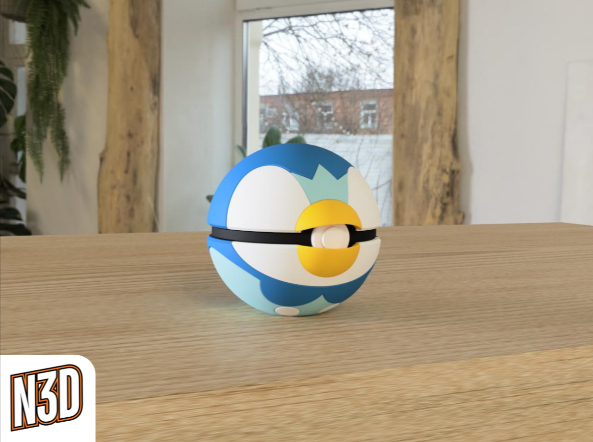 0393 Piplup Pokeball Collectible
