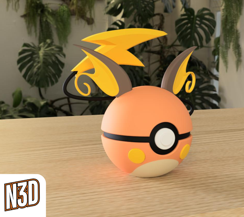 0024 Raichu PokeBall Collectible