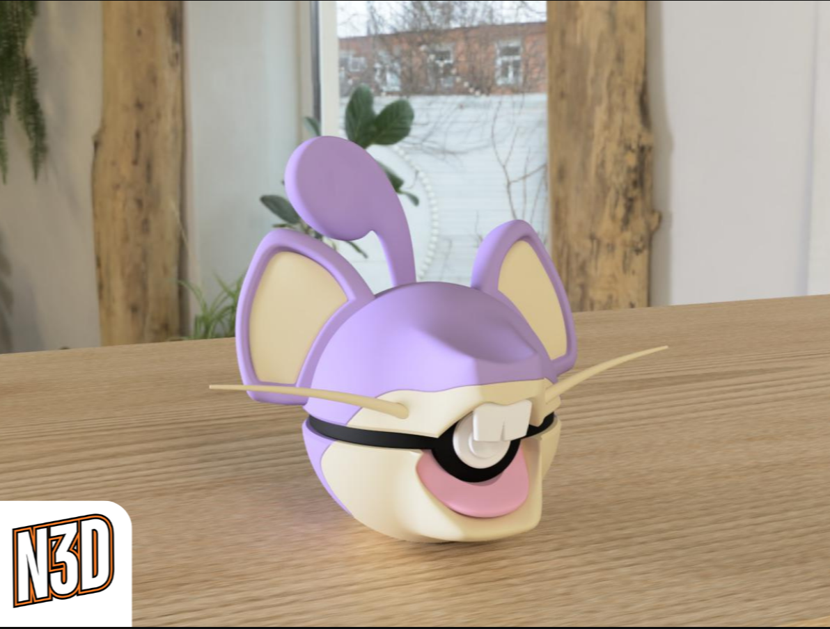 0019 Rattata PokeBall Collectible