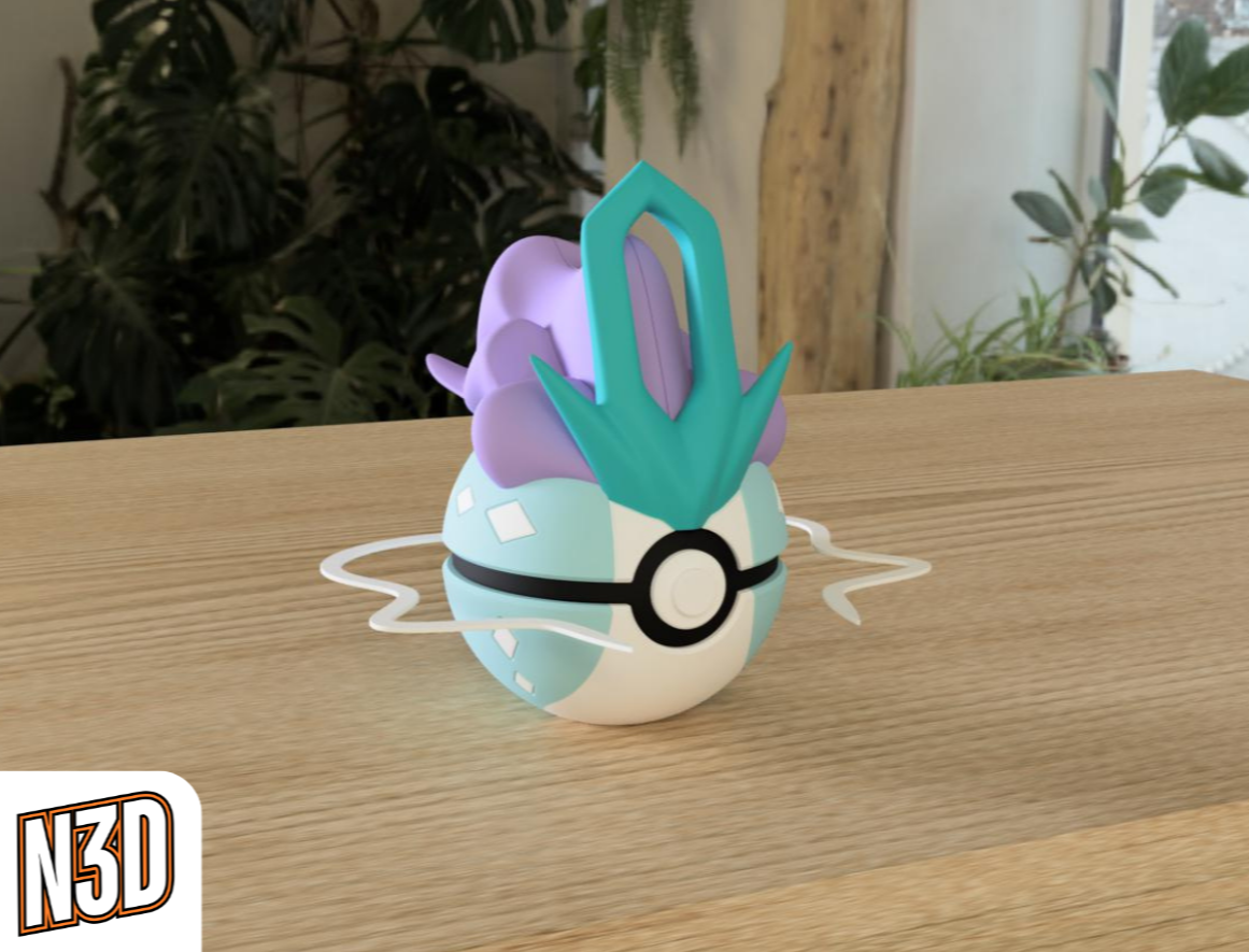 0245 Suicune Pokeball Collectible