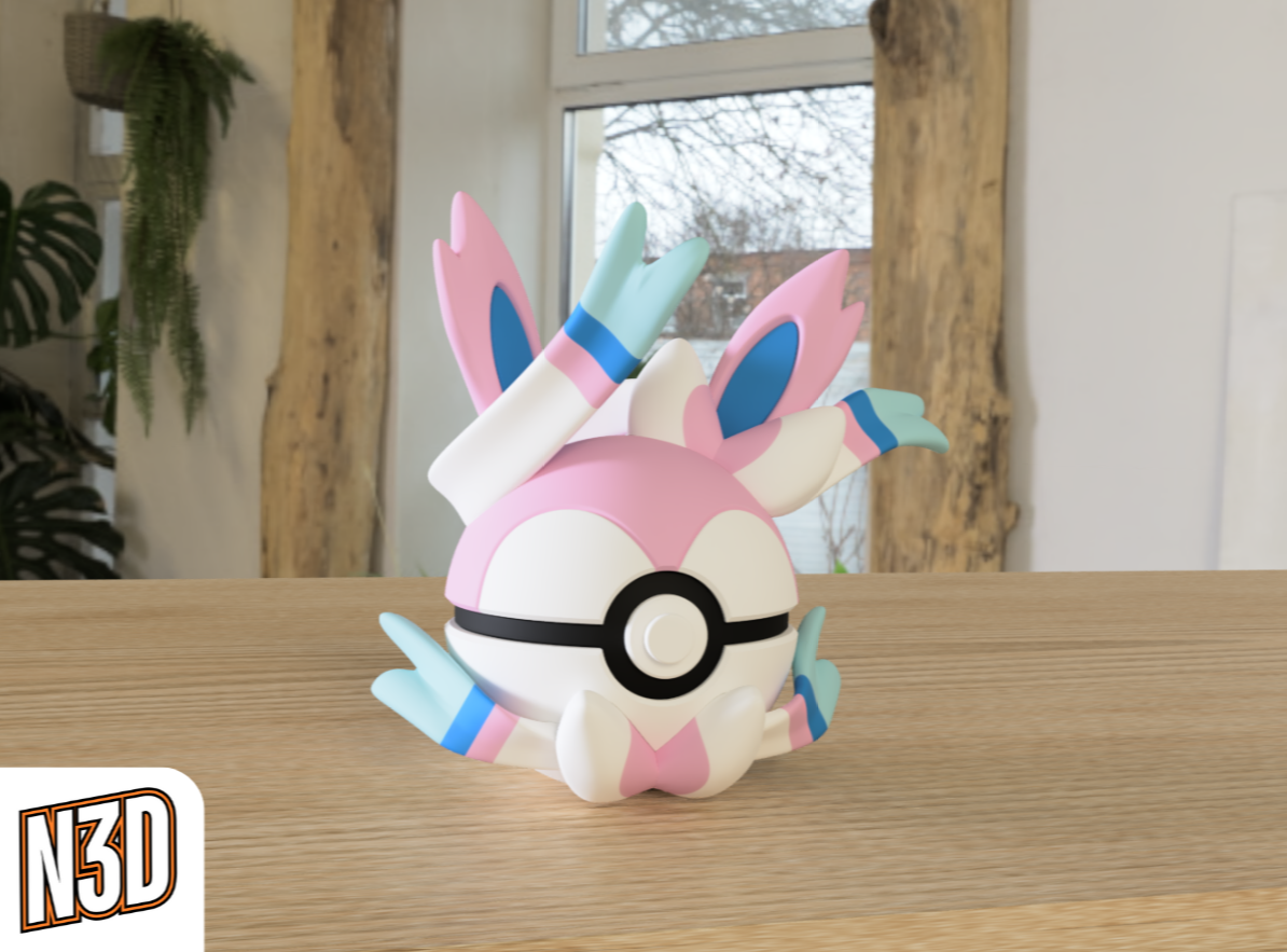 0700 Sylveon Pokeball Collectible