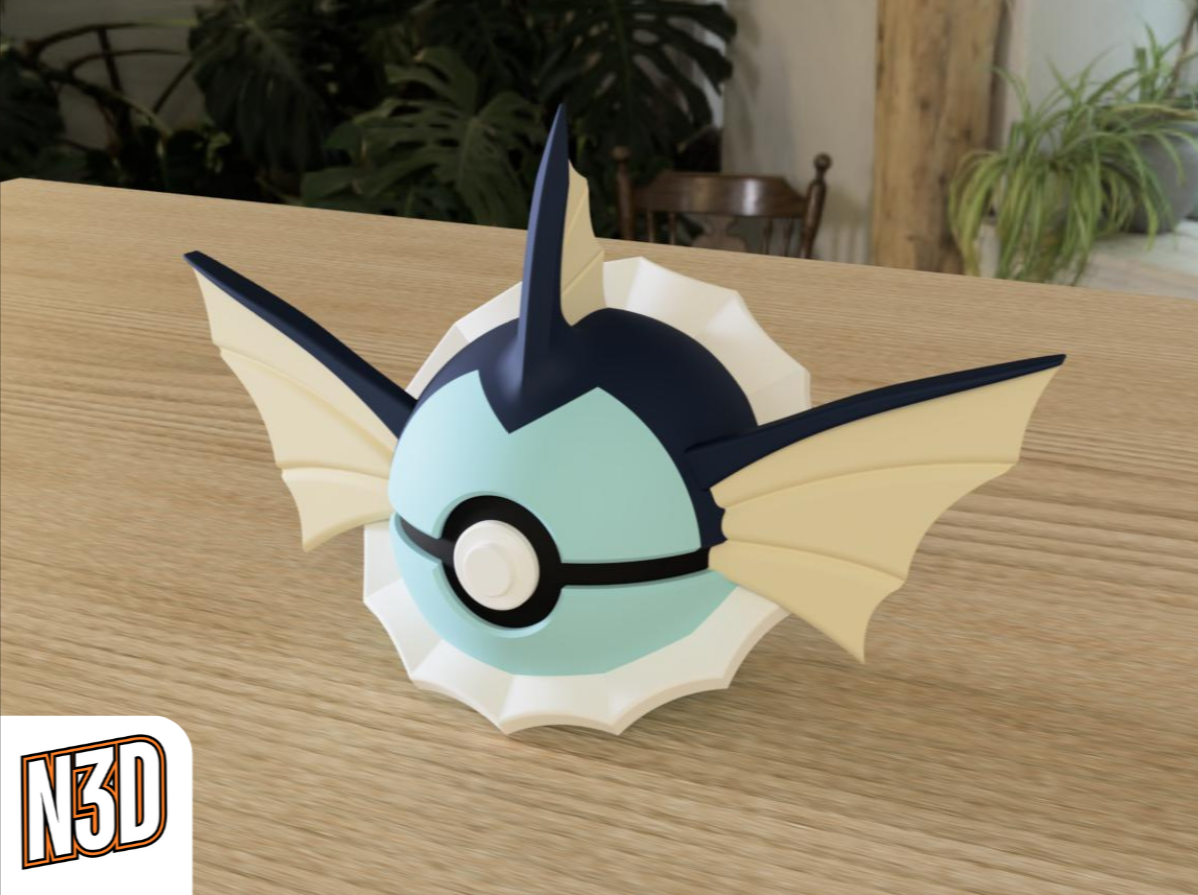 0134 Vaporeon Pokeball Collectible