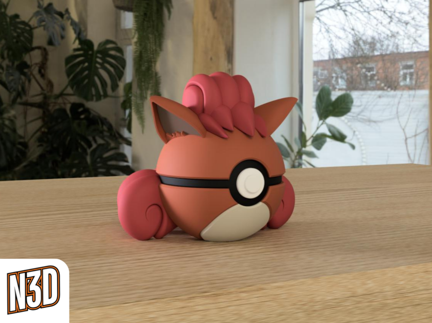 0037 Vulpix PokeBall Collectible
